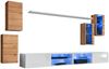 Hängende Wohnwand Switch XXV in Wotan und Weiß 280 x 150 cm 7-teilig Bild 2