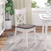 vidaXL Sitzkissen 4 pcs Taupe 40 x 40 x 3 cm Stoff 42015195 Bild 4