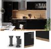 Geschirrspülblende R-Line Schwarz Hochglanz 60 cm ohne Arbeitsplatte Vicco Bild 2