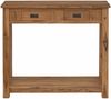 vidaXL Konsolentisch Natur 90 x 30 x 80 cm Massivholz Teak 42024245 Bild 3