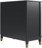 Kommode >Bendik< 2 Türen, 1 Boden, in Schwarz, MDF - 84x84x40cm (BxHxT) Bild 3
