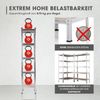EASYmaxx Schwerlastregal 180x40x40 cm, 875 kg Traglast, 175 kg pro Ebene, 1-tlg, Kellerregal Lagerregal, 5 verstellbare Ablagen Bild 3