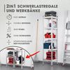 EASYmaxx Schwerlastregal 180x40x40 cm, 875 kg Traglast, 175 kg pro Ebene, 1-tlg, Kellerregal Lagerregal, 5 verstellbare Ablagen Bild 2