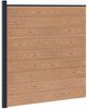 vidaXL zaunset 175 x 186 cm WPC und Aluminium Braun 42039058 Bild 2