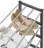 IDIMEX Schuhregal DUBLIN, Schuhständer mit 4 Ablagen, 80cm breit Schuhaufbewahrung Metall grau Bild 3