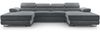 AX LIVING Sofa U Form mit Schlaffunktion Arborio U 352cm in Dunkelgrau Bild 2