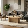 moebel17 Couchtisch Luminous Beige Grau Granitoptik 120x60 cm (Einzeltisch, 1-St, Einzelner Couchtisch), Mit Granitoptik Bild 2