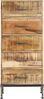 Kommode, BuffetSchrank, Büroschrank 45x35x106 cm Massivholz Mango Bild 2