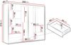 Kleiderschrank Boflet 250 (Farbe: Graphit) Bild 4