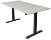Kerkmann Schreibtisch Sitz- /Stehtisch Move 1 anthrazit 160x80x74-123 cm lichtgrau Bild 3