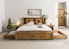 Bett mit Schublade Mango 140x200 natur lackiert RAILWAY #170 Bild 4