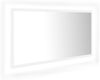 LED-Badspiegel, Spanplatte Weiß, 90 x 8,5 x 37 cm Bild 2
