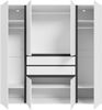 Falun Kleiderschrank 4-türig in weiß Bild 3