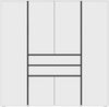 Falun Kleiderschrank 4-türig in weiß Bild 2