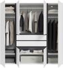 Falun Kleiderschrank 4-türig in weiß Bild 4