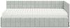 vidaXL Eckbettgestell mit Matratze mit Kopfteil 2 pcs Hellgrau Samt 3393948 Bild 5