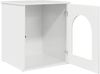 vidaXL Katzenhaus Glänzend Weiß 53 x 52 x 62 cm Holzwerkstoff 8000711 Bild 5