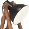 vidaXL Stehlampe Schwarz Mango Massivholz E27 320589 Bild 5