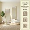 SONGMICS Ganzkörperspiegel mit Vergrößerungsspiegel, Sicherheitsglas, rechteckig, 160 x 50 cm, gold Bild 5