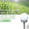 Solarleuchte Garten Solarlampe Kugel 2 x 3er Set Garten Wegeleuchte Außen Bild 2