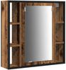 vidaXL Badezimmer Waschbeckenmöbel mit Regal 3 pcs Braun Holzwerkstoff 3332546 Bild 5