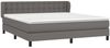 vidaXL Boxspringbett mit Matratze Grau 180x200 cm Kunstleder 3127329 Bild 3