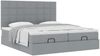 vidaXL Ottoman-Bett mit Matratzen Hellgrau 180x200 cm Stoff 3313692 Bild 5