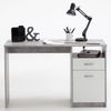FMD Schreibtisch mit 1 Schublade, Betongrau/ Weiß, 123 × 50 × 76,5 cm Bild 3
