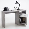 FMD Schreibtisch mit 1 Schublade, Betongrau/ Weiß, 123 × 50 × 76,5 cm Bild 5