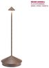 Zafferano, Pina Lamp, Kabellose wiederaufladbare Tischleuchte mit Touch Control, Geeignet für Wohnzimmer und Außenbereich, Dimmer, 2200-3000 K, Höhe 29 cm, Farbe Corten Bild 2
