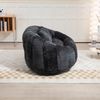 Sitzsack-Sofa aus Chenille, mit Armlehnen, 150x95x63 cm, Schwarz, ohne Montage Bild 4