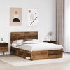 vidaXL Bettrahmen Altholz 150 x 200 cm Massives Kiefernholz 3412477 Bild 3