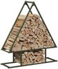 vidaXL Brennholzregal Olivgrün 80x25x90 cm Kaltgewalzter Stahl 864318 Bild 4