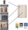 Rauch Möbel Lagoa, Kleiderschrank, Eckschrank, Garderobe für Schlafzimmer, Kinderzimmer, Jugendzimmer 2-türig, Farbe Eiche Artisan, Holz, Breite 117 Bild 3