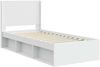 vidaXL Bettgestell mit Stauraum und Kopfteil Weiß 100x200 cm 3413885 Bild 4