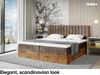 MEBLINI Boxspringbett LOFTY 4 180x220 cm mit Bettkasten - H3/Braun Samt Polsterbett - Doppelbett mit Topper & Taschenfederkern-Matratze Bild 3