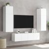 vidaXL TV-Wandschrank mit LED-Leuchten Weiß 80x35x31 cm 837281 Bild 5