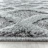 Hochflor Teppich Pepe rund - 200 cm Durchmesser - Grau Bild 2