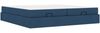 vidaXL Bettgestell mit Matratze mit Matratze 2 pcs Blau Stoff 3399521 Bild 2