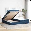 vidaXL Bettgestell mit Matratze mit Matratze 2 pcs Blau Stoff 3399521 Bild 4