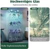 Simurq Glasvitrine Standvitrine aus gehärtetes Glas,Vitrinenschrank Glas mit beleuchtung (Standvitrinen mit 2 Glastür und 4 Lagen,Glasschrank mit Schloss) Sammlervitrine mit Kippsicherung,Modernes rahmenloses Design Bild 4