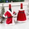 ABC Weinflaschenbezug, für Weihnachten, rot, Plüsch, 2 x 10 x 20 cm Bild 5