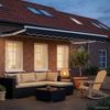 vidaXL Manuelle Gelenkarmmarkise mit LEDs Anthrazit und Weiß 3 x 2 m 3419192 Bild 3