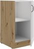 Unterschrank 40 cm Stilo Weiß + Eiche Artisan Küchenzeile Küchenblock Küche Bild 2