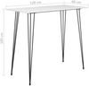 Bartisch, Küchentisch, Stehtisch Weiß 120x60x105 cm Bild 5