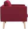 vidaXL 2-Sitzer-Sofa Stoff Weinrot [281363] Bild 5