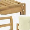 vidaXL Outdoor-Sofagarnitur mit Kissen 6 pcs Weiß und Creme 3386094 Bild 5
