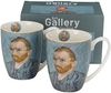 DUO ART GALLERY 2er-Set klassischer Becher 360 ml PORTRAIT OF Van Gogh, New Bone China Porzellan Bild 3