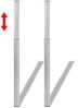 vidaXL Teleskopische Tischbeine 4 Stk. Edelstahl 710-1100 mm 3051487 Bild 2