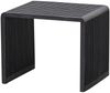 Beistelltisch Willa 2er-Set aus recyceltem Teakholz, modern, schwarz, rechteckig, lackiert Bild 4